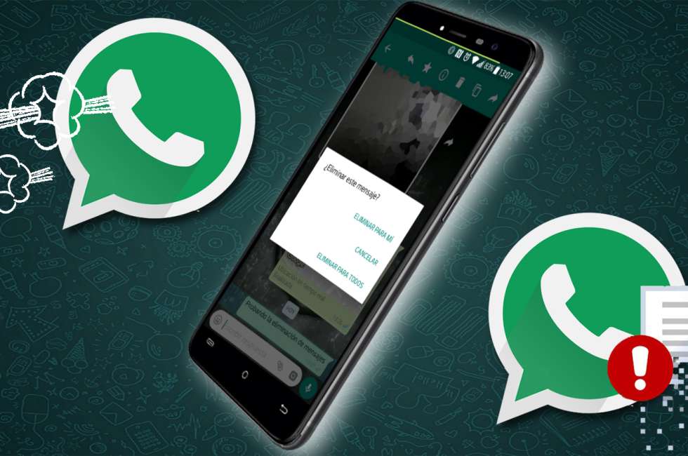 Whatsapp permite eliminar mensajes enviados. Pero ojo... por tiempo límitado.