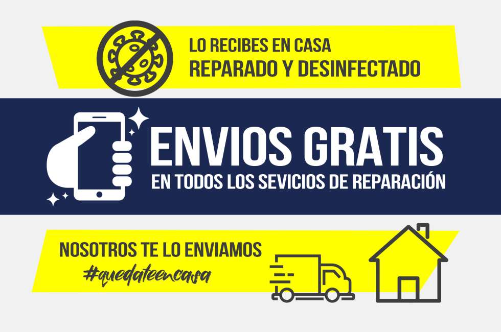 Reparaciones con recogida y envío sin costes adicionales